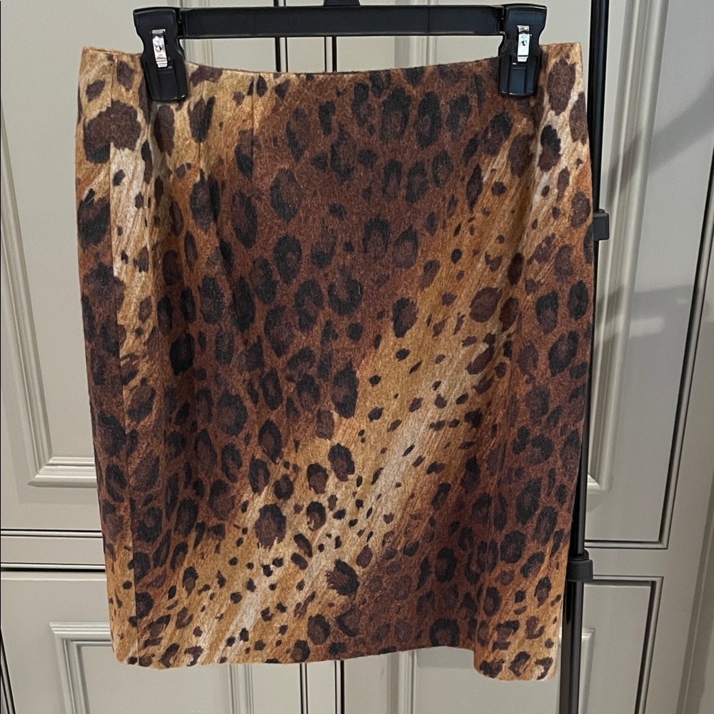 Leopard Print Pencil Skirt Animal Print Chic Statement Piece-10P